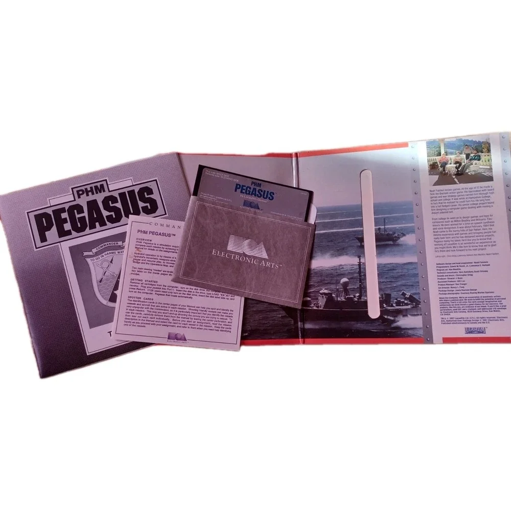 VTG Pegasus Missile Simulation Commodore 64 & 128. Computer game w/manual. *READ